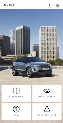 Screenshot of Land Rover iGuide