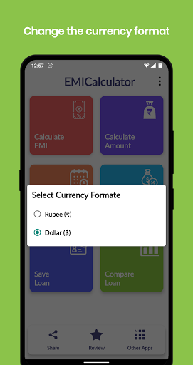 EMI Calculator Screen 2