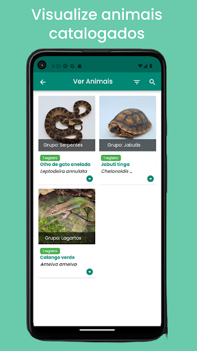 Android application HERPETOSESC screenshort