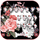 Rose skull Keyboard theme icon