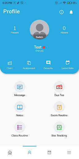 Android application Modern International Academy screenshort