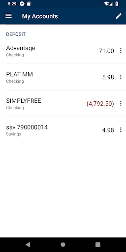 Limestone Bank Mobile Banking Screen 3