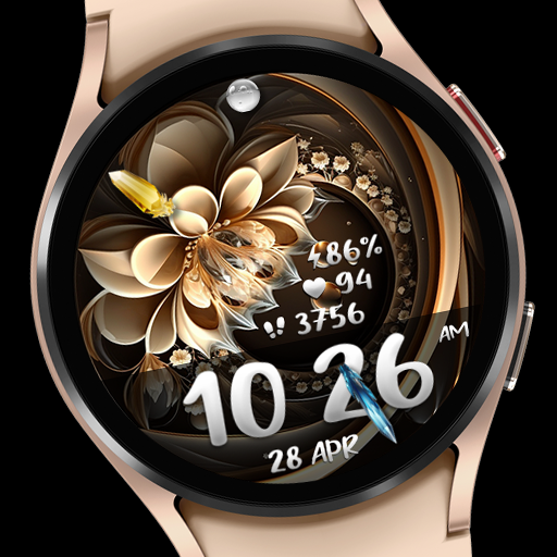 FLW067 Flower Watch Face Download on Windows
