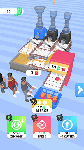 Android application Fry Tycoon screenshort