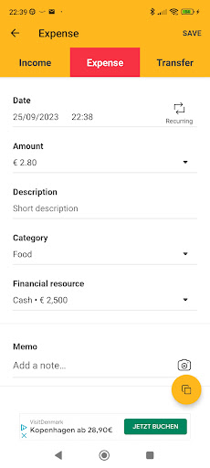 Money Manager Screen 2