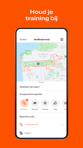 Strava: hardlopen en fietsen
