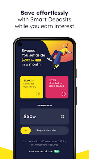 Android application Positive Finance: save, impact screenshort