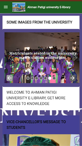 Android application A. P. U DIGITAL LIBRARY screenshort