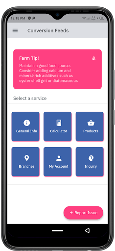 Android application Conversion Feeds screenshort