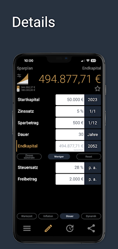 Finanzrechner - MarkMoney3 Screen 3