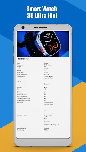 Smart Watch S8 Ultra Hint Screenshot 2 - AppWisp.com