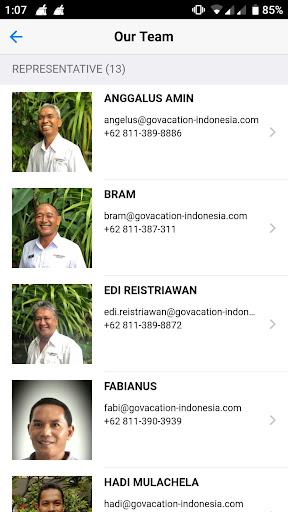 Android application GOVACATION ONLINE BOOKING screenshort