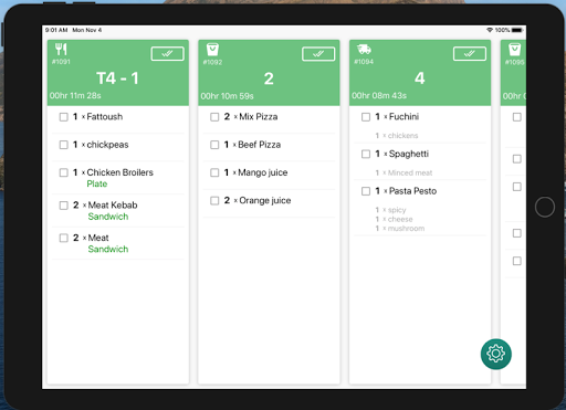 KDS: LazyWait Kitchen Display Screen 2