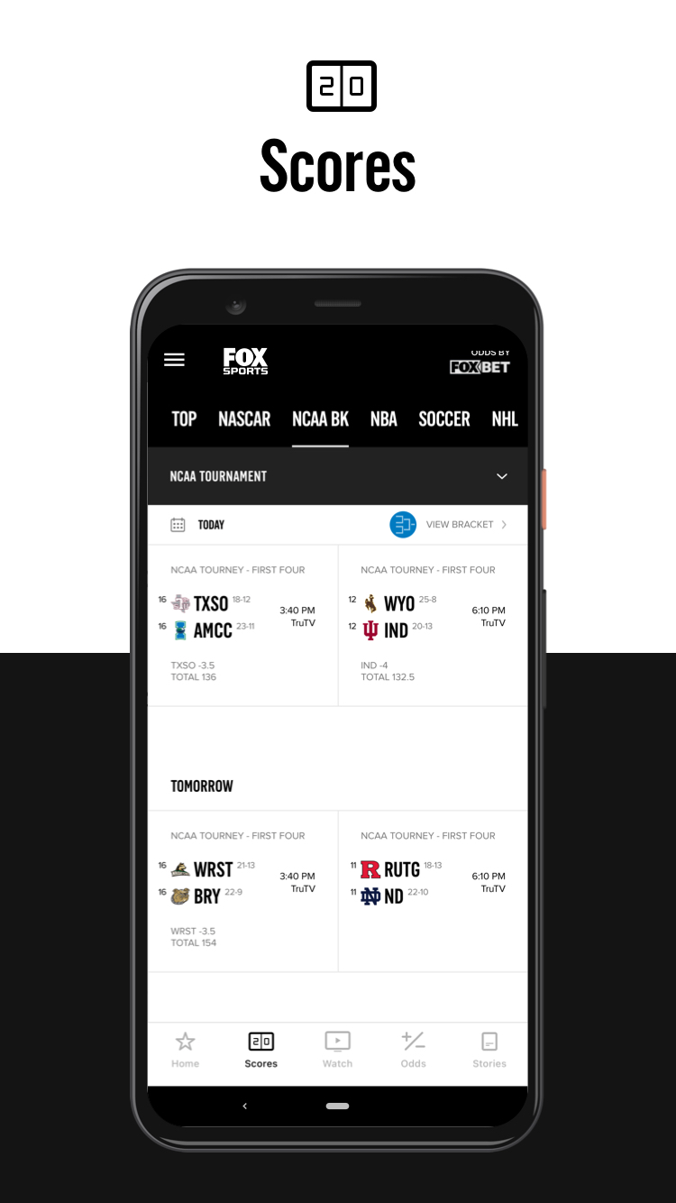 Android application FOX Sports: Watch Live screenshort