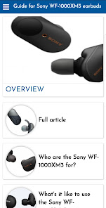 Screenshot 1 Guide Sony WF-1000XM3 earbuds android