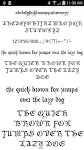 screenshot of Gothic Fonts Message Maker