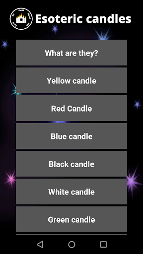 Android application Esoteric Candles screenshort