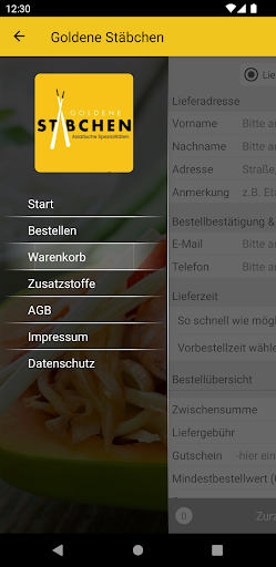 Goldene Stäbchen Screen 3