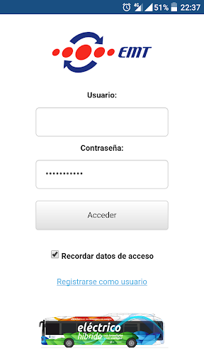 Android application Empleados EMT Málaga screenshort