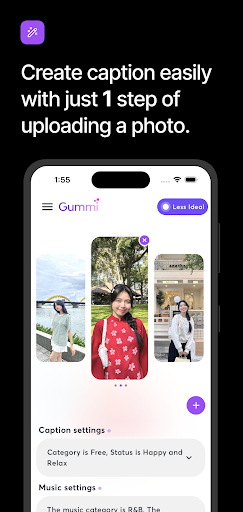 Android application Gummi: Caption Generator & AI screenshort