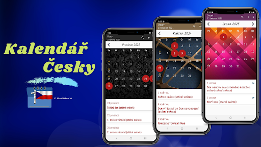 Android application Kalendář CZ screenshort