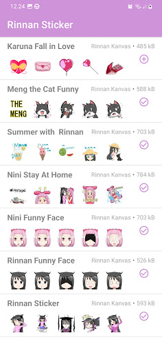 Rinnan WAStickers Screen 2