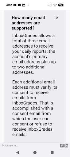 InboxGrades screenshot 2