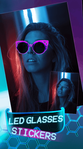 Android application LED Glasses Sticker Editor screenshort