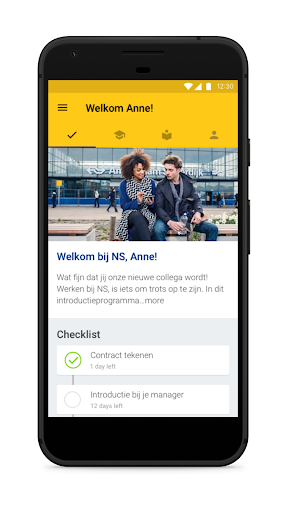 Android application Welkom bij oNS screenshort