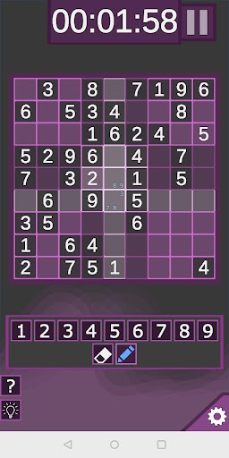 Android application Cyber Sudoku screenshort