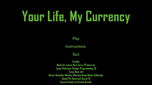 Android application Your Life, My Currency screenshort