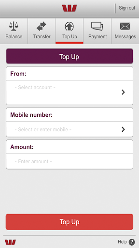 Westpac PNG Mobile Banking Screen 3