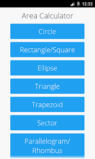 Area and Volume Calculator Screenshot