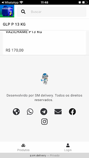 Android application Herdmar gás cruz screenshort