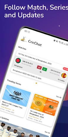 CricChat - Live Cricket Scoresのおすすめ画像1