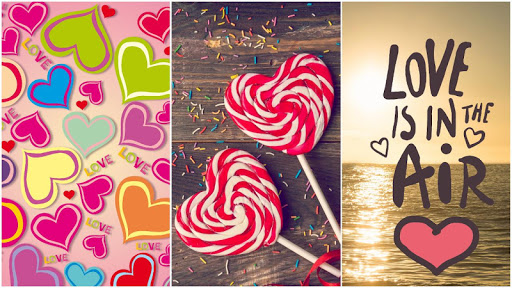Android application Romantic Wallpaper - Love 4k screenshort