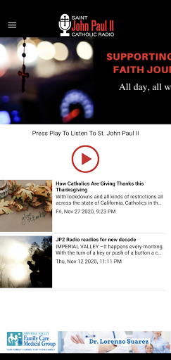 Android application JP2 Catholic Radio screenshort