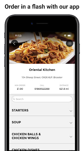 Android application Oriental Kitchen, Bicester screenshort