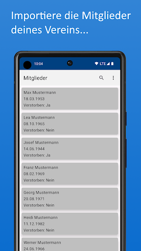 Android application PNP Nachruf screenshort