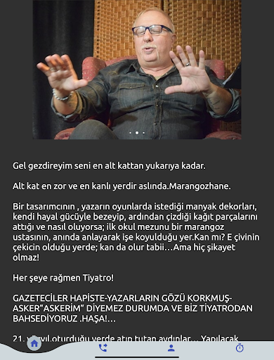 Android application İstanbul Oda Tiyatrosu screenshort