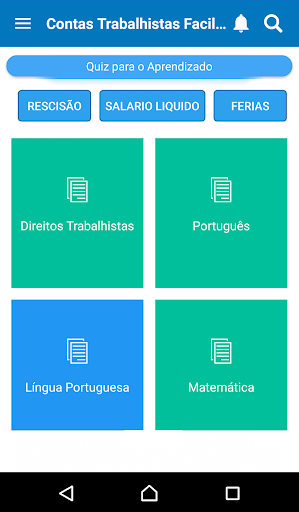 Contas Trabalhistas Facil Screen 2