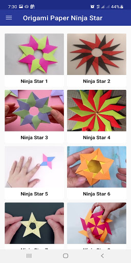 Android application Make Origami Paper Ninja Star screenshort