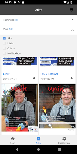 Tidningen Unik Screen 3