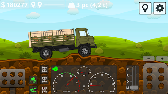 Mini Trucker - 2D محاكاة شاحنة الطرق الوعرة