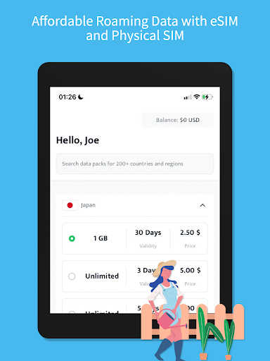 Roamilo eSIMTravel and Internet