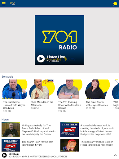 YO1 Radio - York & N Yorkshire Screen 2
