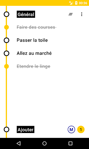 Android application To do - liste des tâches screenshort