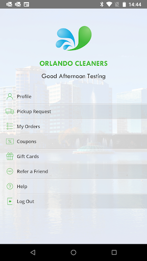 Android application Orlando Cleaners screenshort