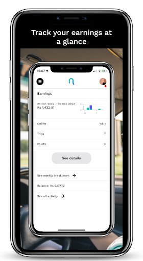 Nuale Driver—Drive & Delivery Screen 2