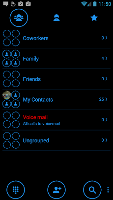 Theme for ExDialer Circle Blueのおすすめ画像4